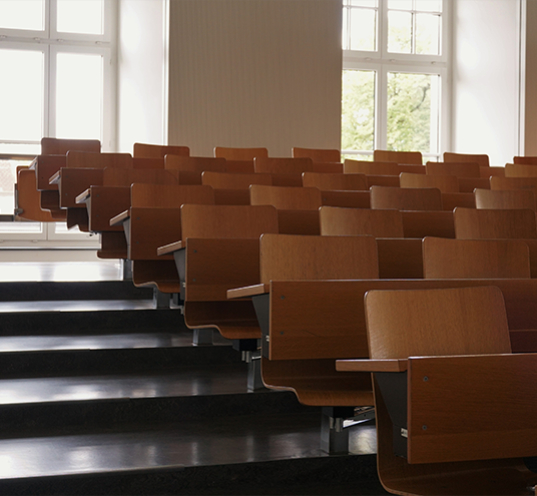 Empty classroom.